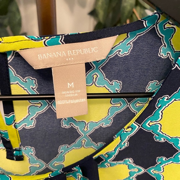 Banana Republic Colorful Geometric Print Sleeveless Top M - Picture 7 of 7